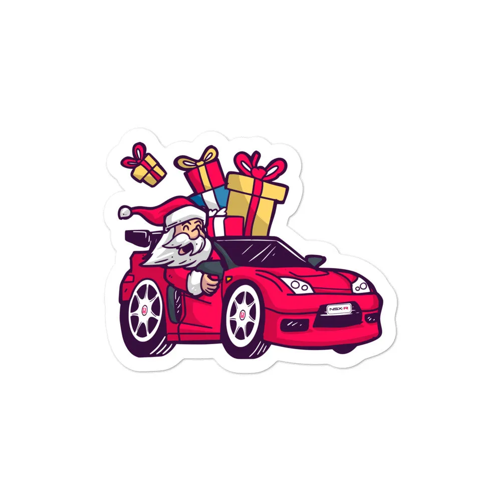 Santa Driving NSX - Bubble-free stickers