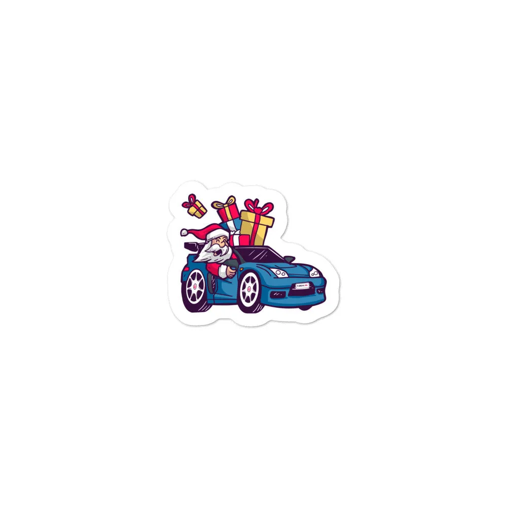 Santa Driving NSX - Bubble-free stickers