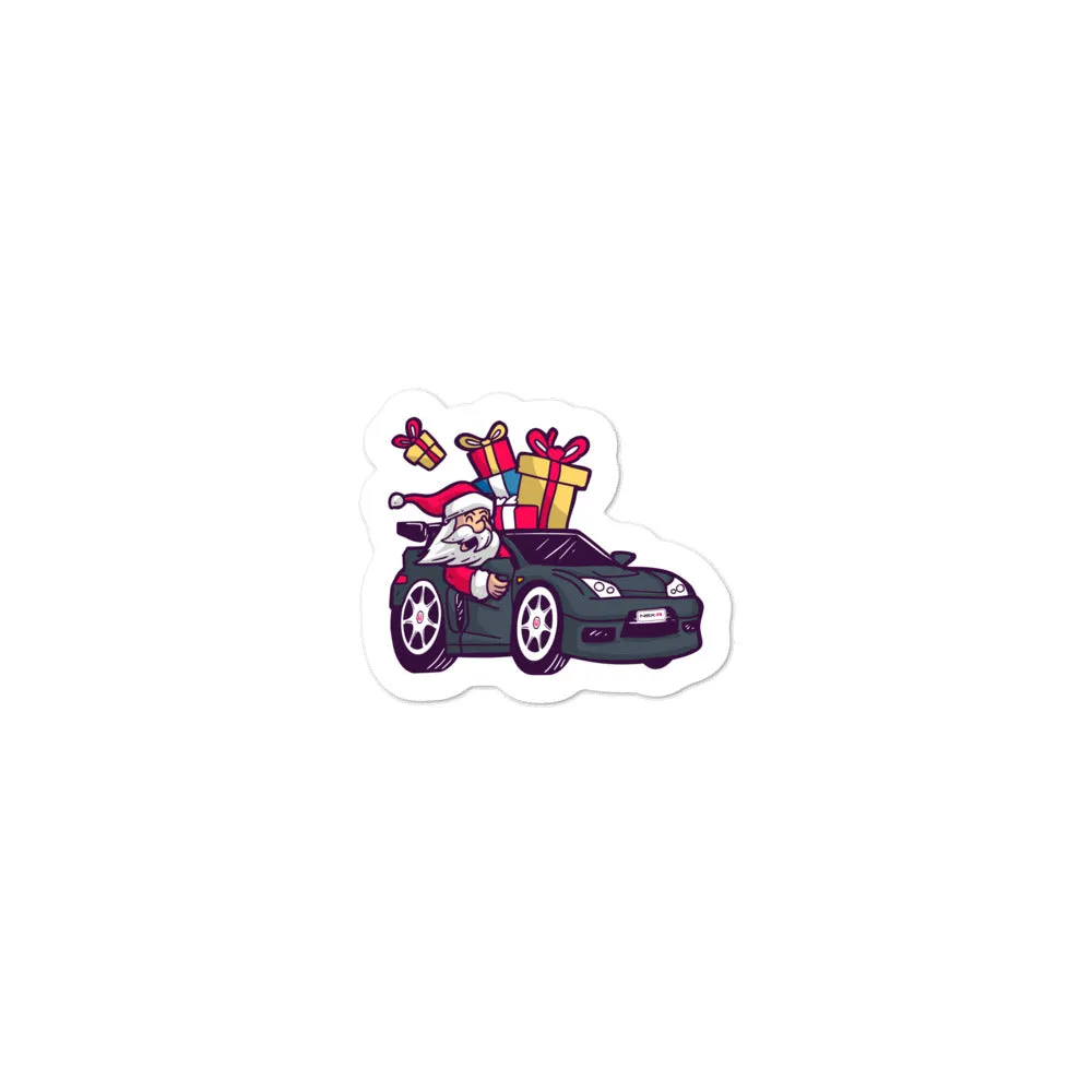 Santa Driving NSX - Bubble-free stickers