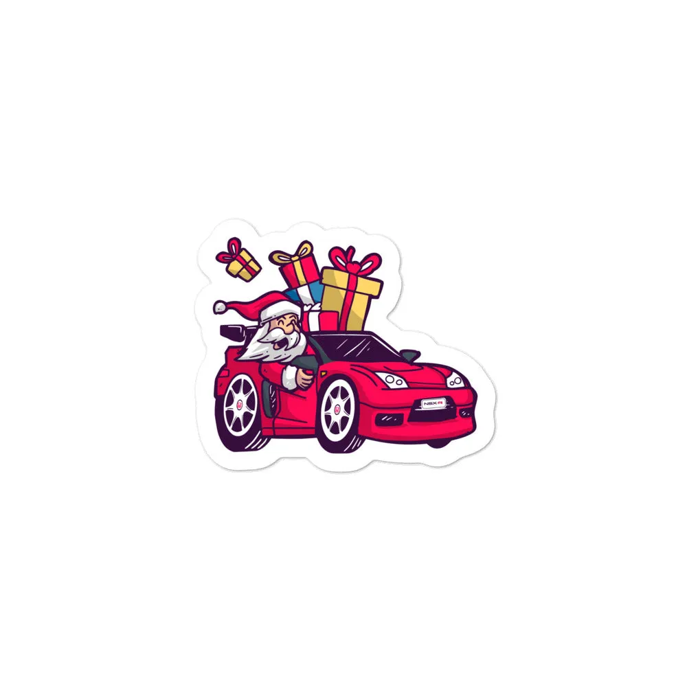 Santa Driving NSX - Bubble-free stickers