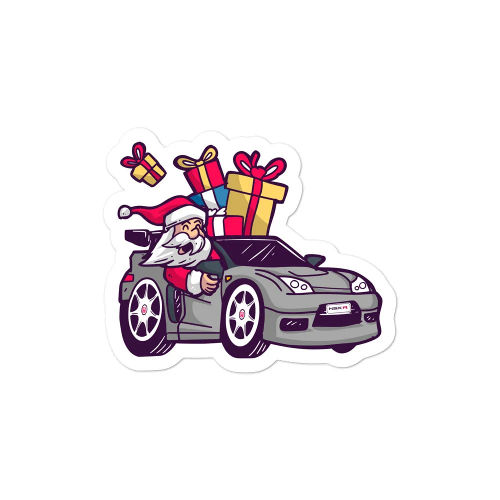Santa Driving NSX - Bubble-free stickers