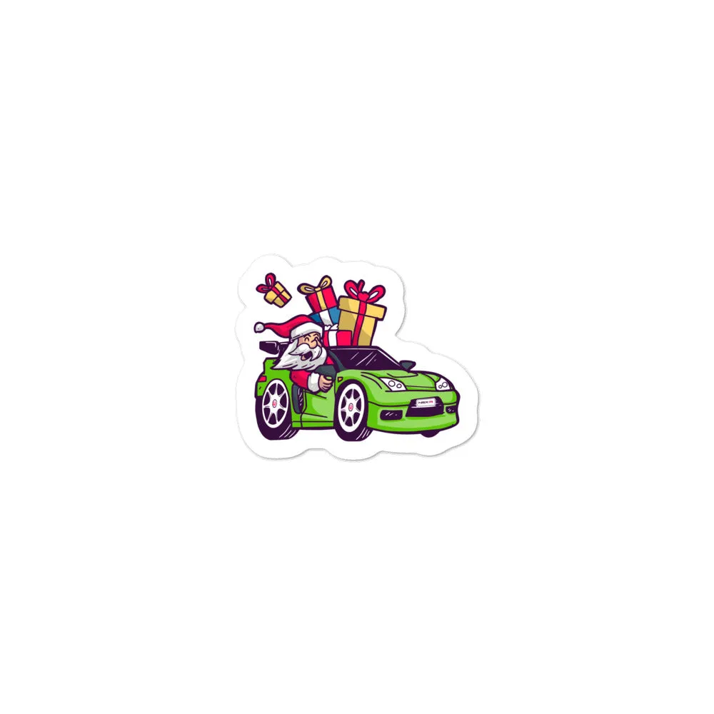 Santa Driving NSX - Bubble-free stickers