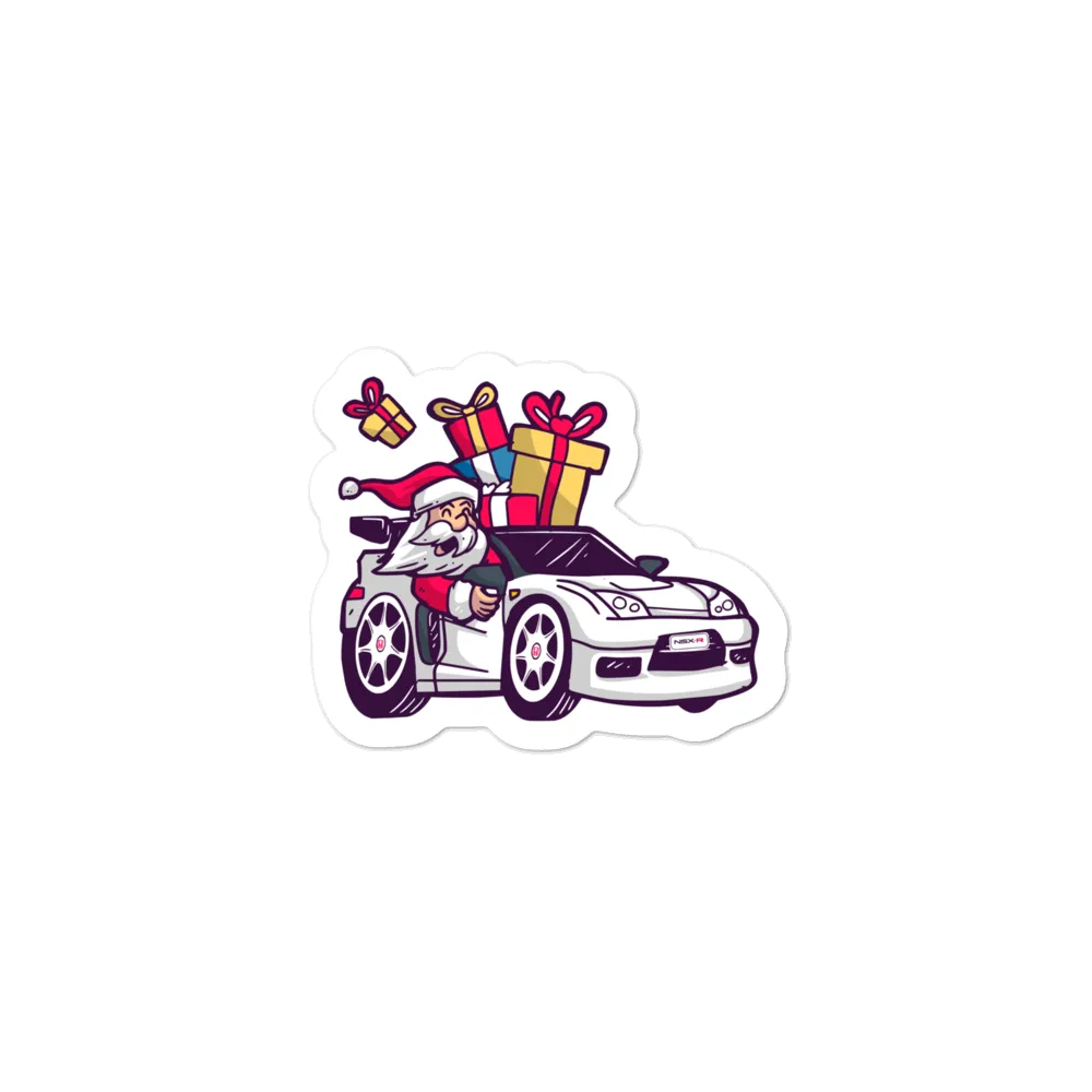 Santa Driving NSX - Bubble-free stickers