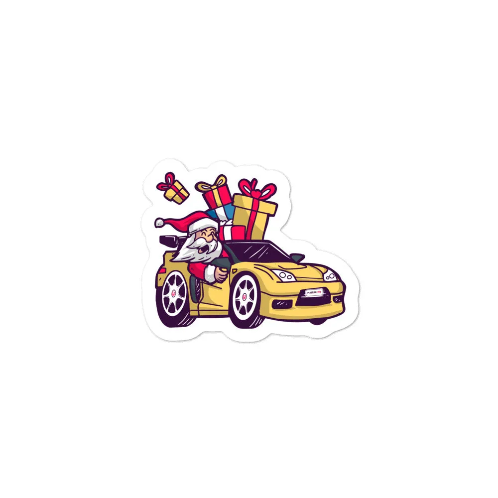 Santa Driving NSX - Bubble-free stickers