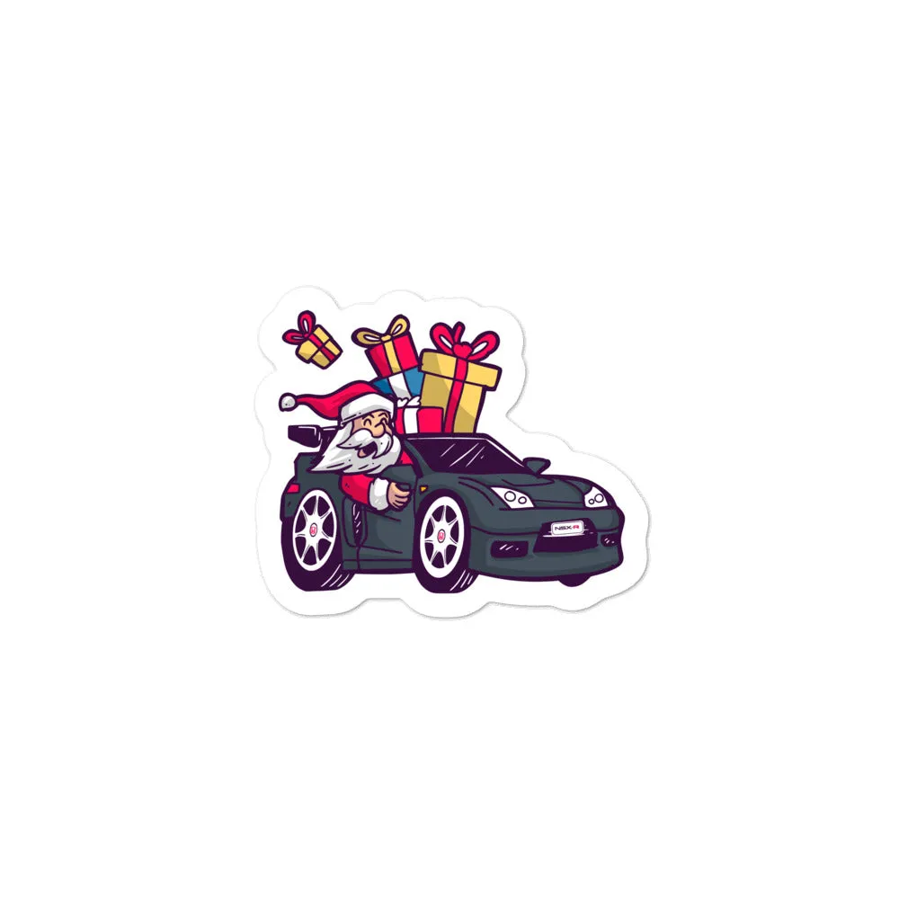 Santa Driving NSX - Bubble-free stickers