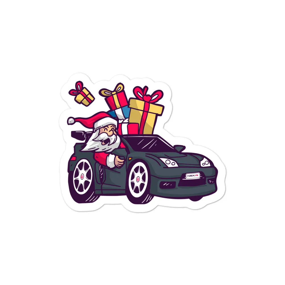 Santa Driving NSX - Bubble-free stickers