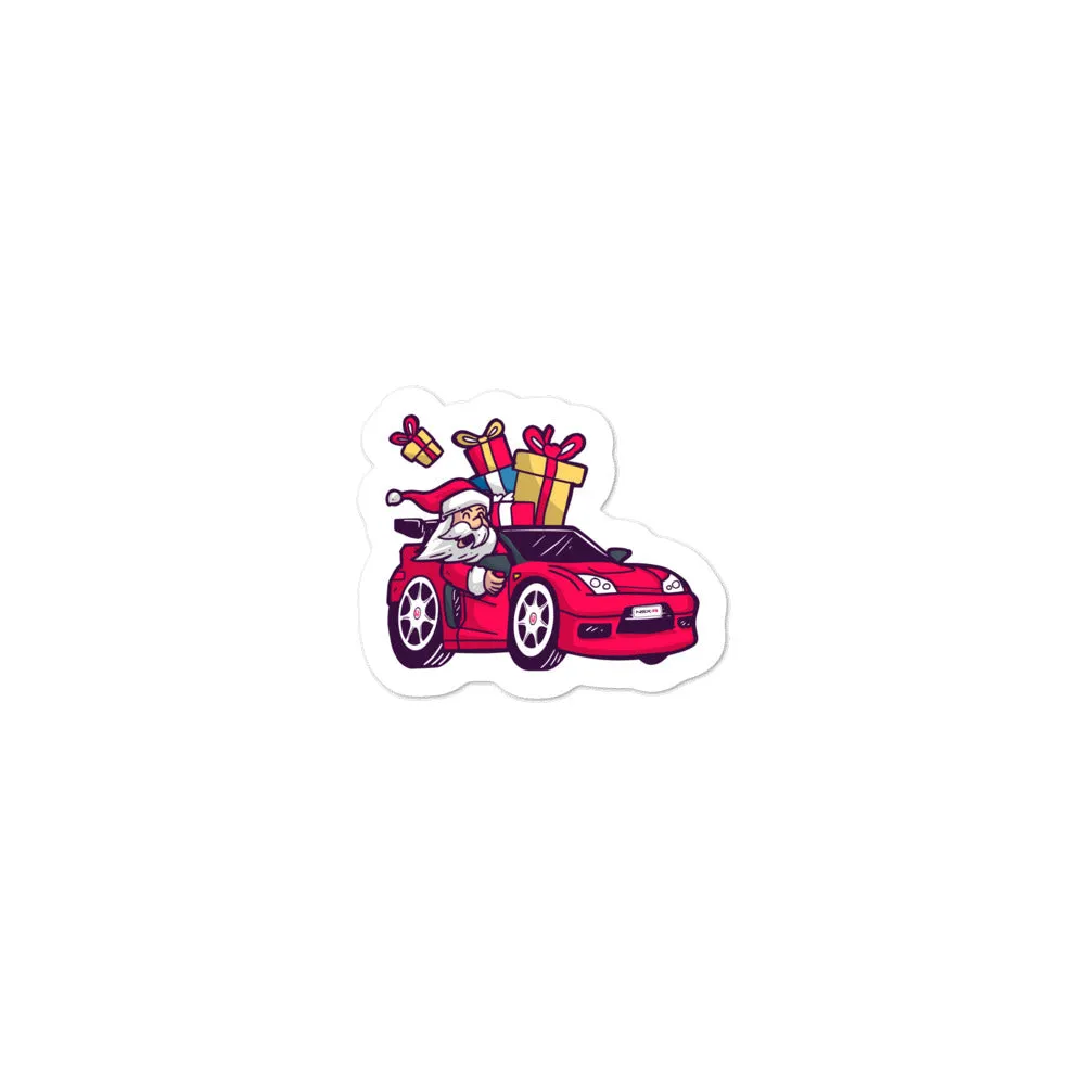 Santa Driving NSX - Bubble-free stickers