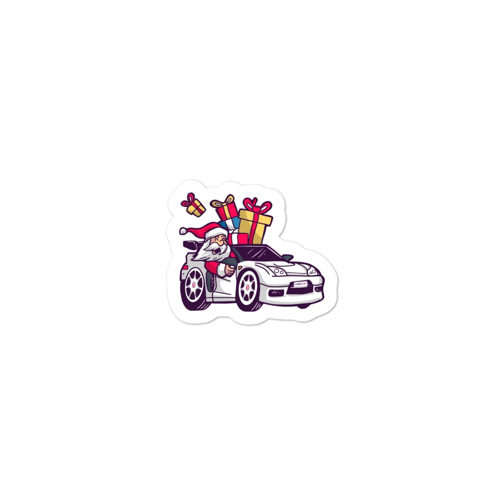 Santa Driving NSX - Bubble-free stickers