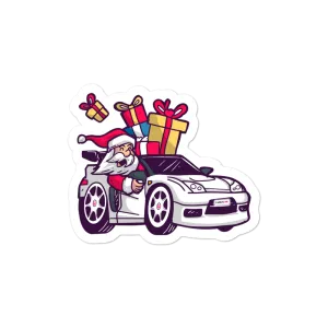 Santa Driving NSX - Bubble-free stickers