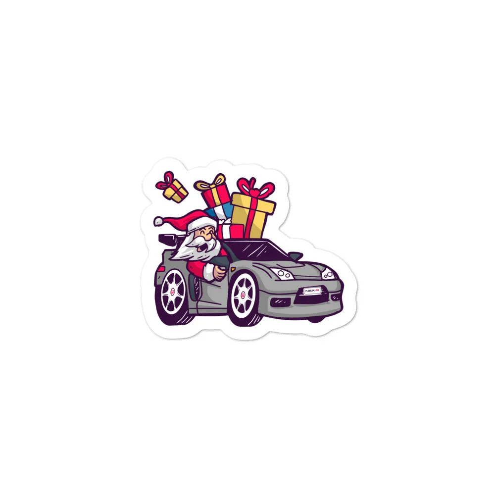 Santa Driving NSX - Bubble-free stickers