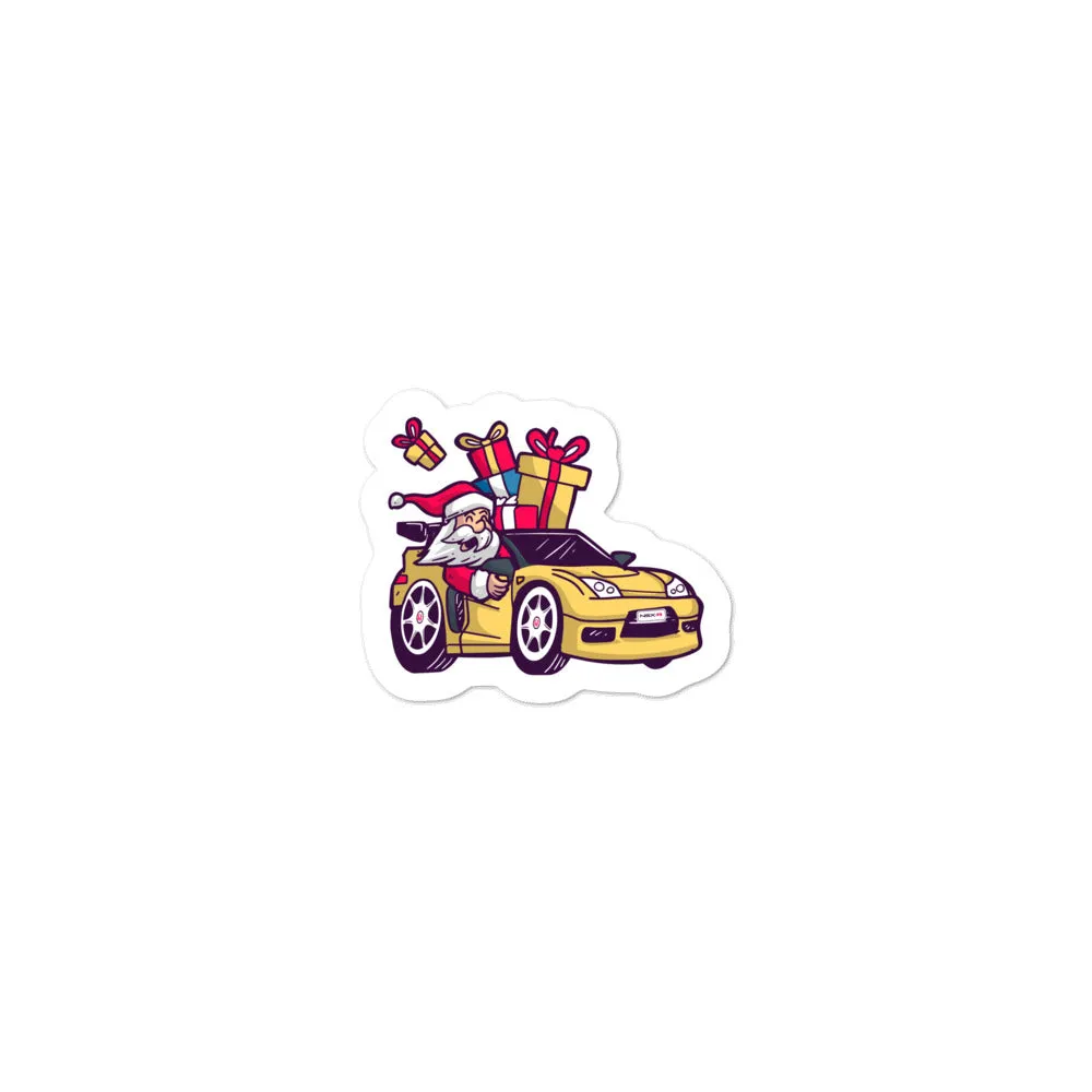 Santa Driving NSX - Bubble-free stickers