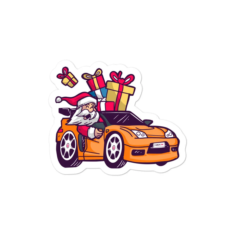 Santa Driving NSX - Bubble-free stickers
