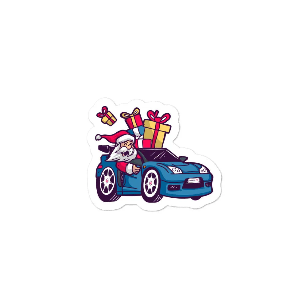 Santa Driving NSX - Bubble-free stickers