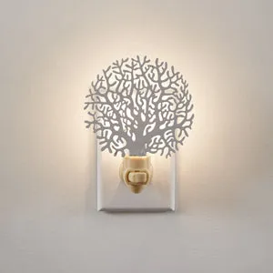 Set of 4 Cozy Coral Night Lights