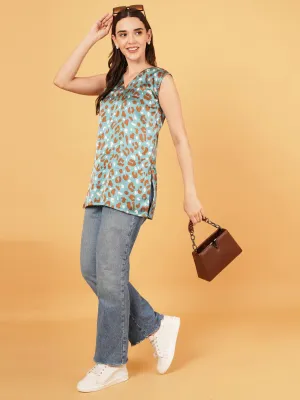 silky satin short Kurti