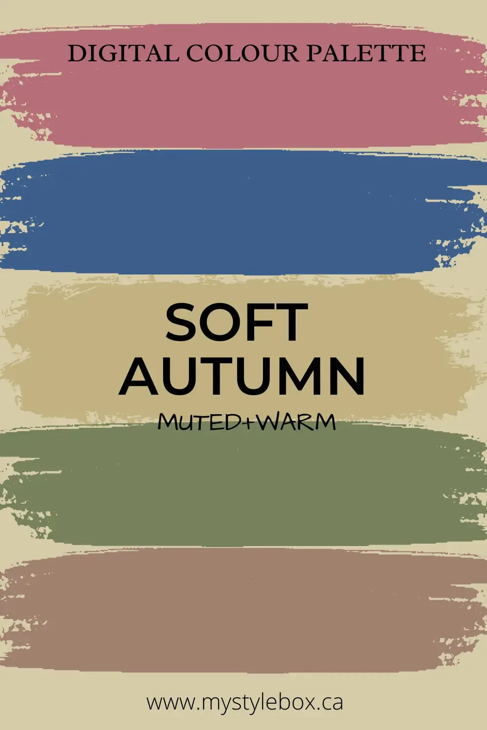Soft Autumn Season Digital Color Palette and Color Combinations Bundle