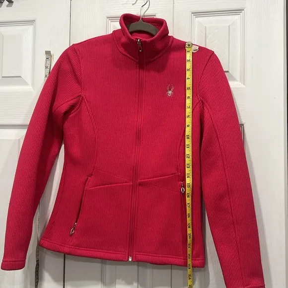 Spyder Endure weight core full zipper sweater-jacket pockets with zipper size M