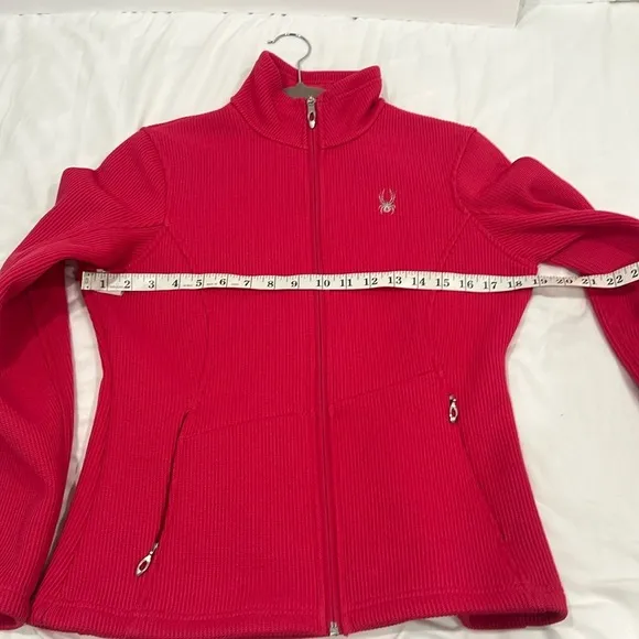 Spyder Endure weight core full zipper sweater-jacket pockets with zipper size M