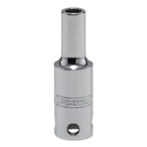 Stanley?? Products Tether-Ready Drive Deep Sockets, 3/8 in Drive, 16 mm, 1 1/8 in L, 12 Points, 5216M-TT