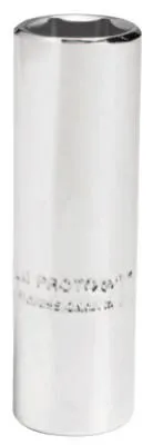 Stanley® Products TorquePlus Deep Sockets, 1/4 in Drive, 13 mm, 12 Points, 4713LTM