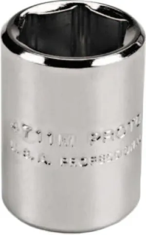 Stanley?? Products Torqueplus Metric Sockets 1/4 in, 1/4 in Drive, 5.5 mm, 12 Points, 47055TM