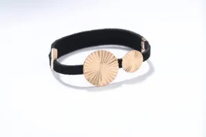 Studio Tara   I   Mulino 18K Gold Double Disk Strap Bracelet