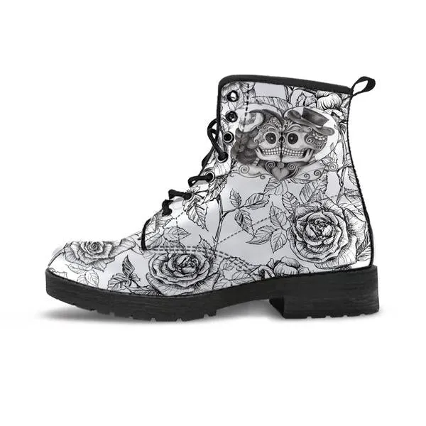 Sugar Skull Kiss - Boots
