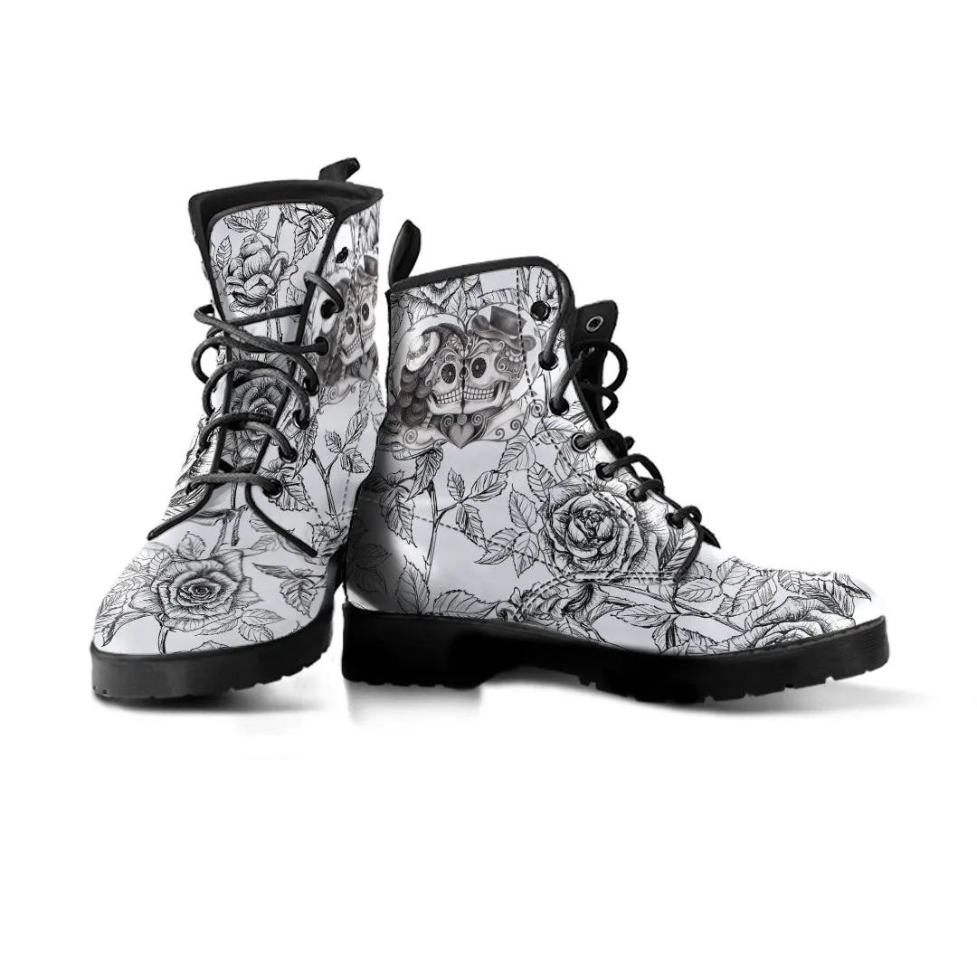 Sugar Skull Kiss - Boots