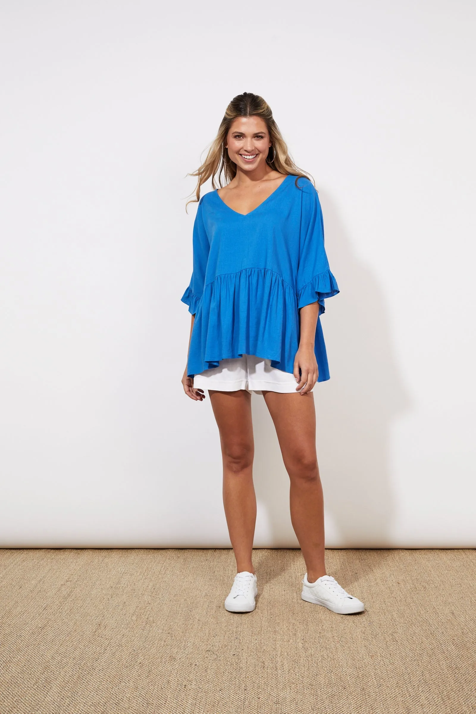 Tanna Relax Top - Cobalt