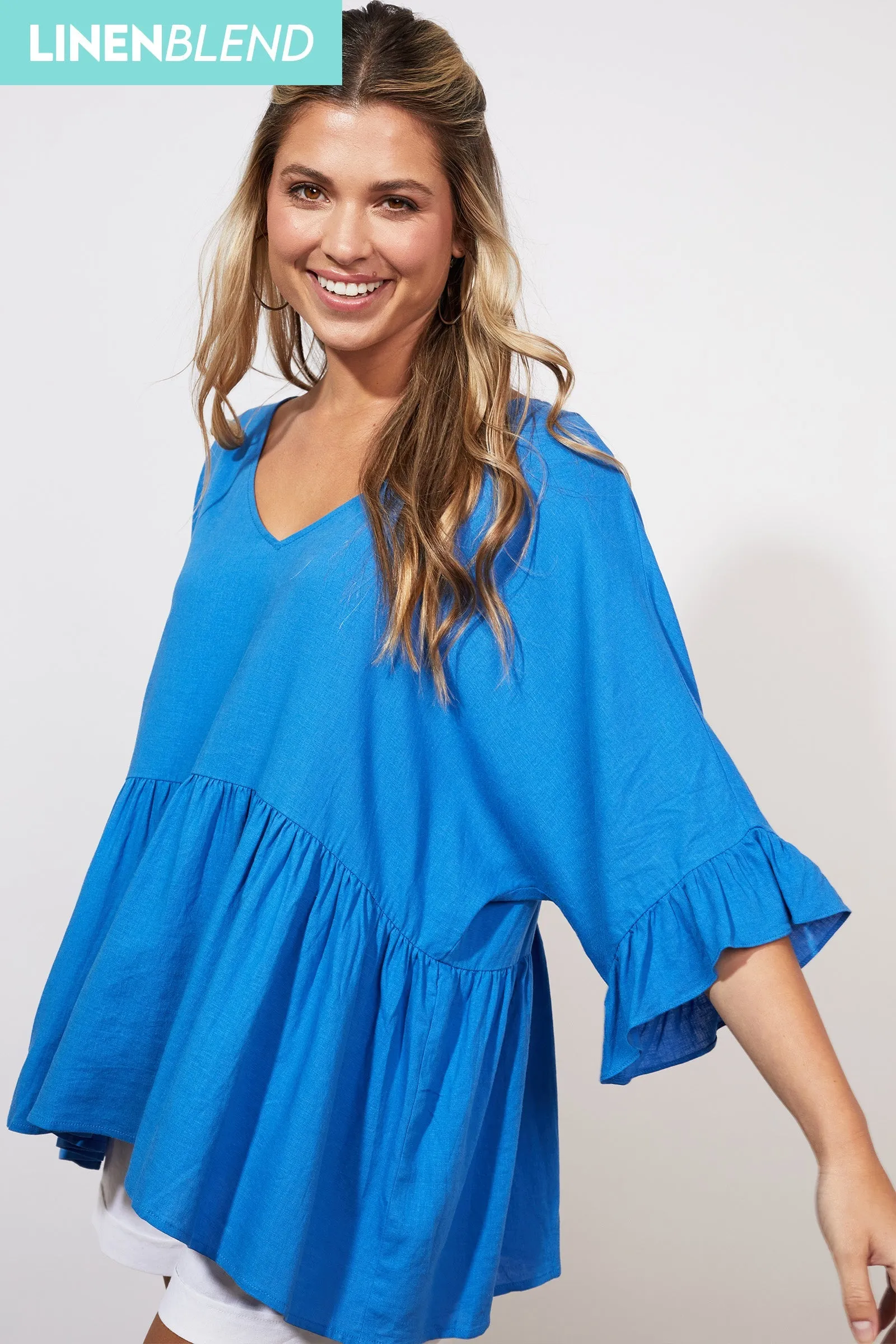 Tanna Relax Top - Cobalt