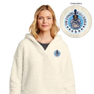 The Citadel, Bulldogs, Spike, Ladies Cozy Fleece Embroidered Hoodie