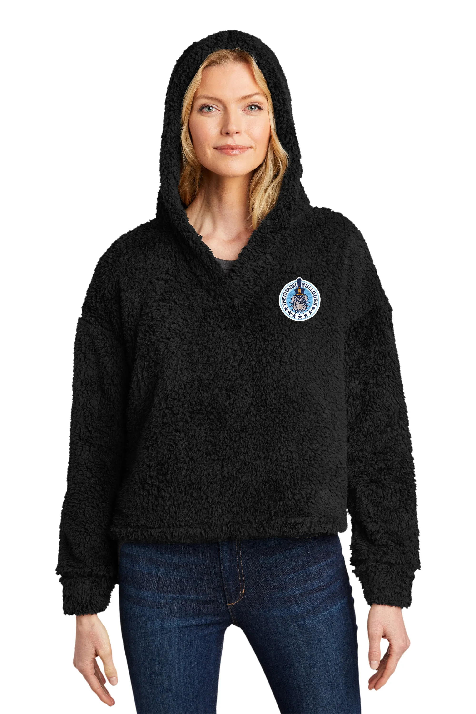 The Citadel, Bulldogs, Spike, Ladies Cozy Fleece Embroidered Hoodie