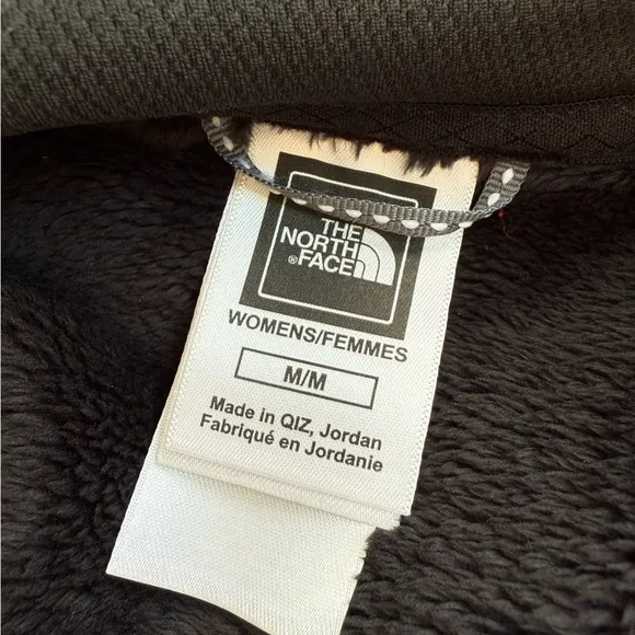 THE NORTH FACE BLACK FUZZY HALF ZIP PULLOVER SWEATSHIRT JACKET MEDIUM