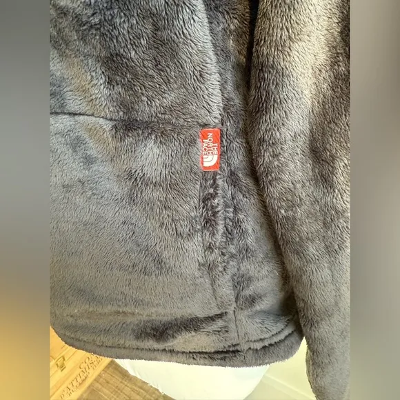 THE NORTH FACE BLACK FUZZY HALF ZIP PULLOVER SWEATSHIRT JACKET MEDIUM