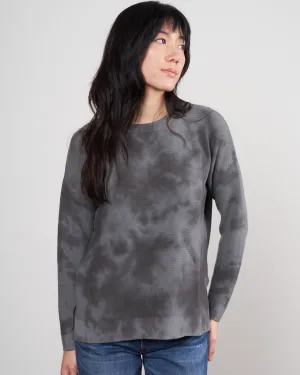 tie dye crew - grey