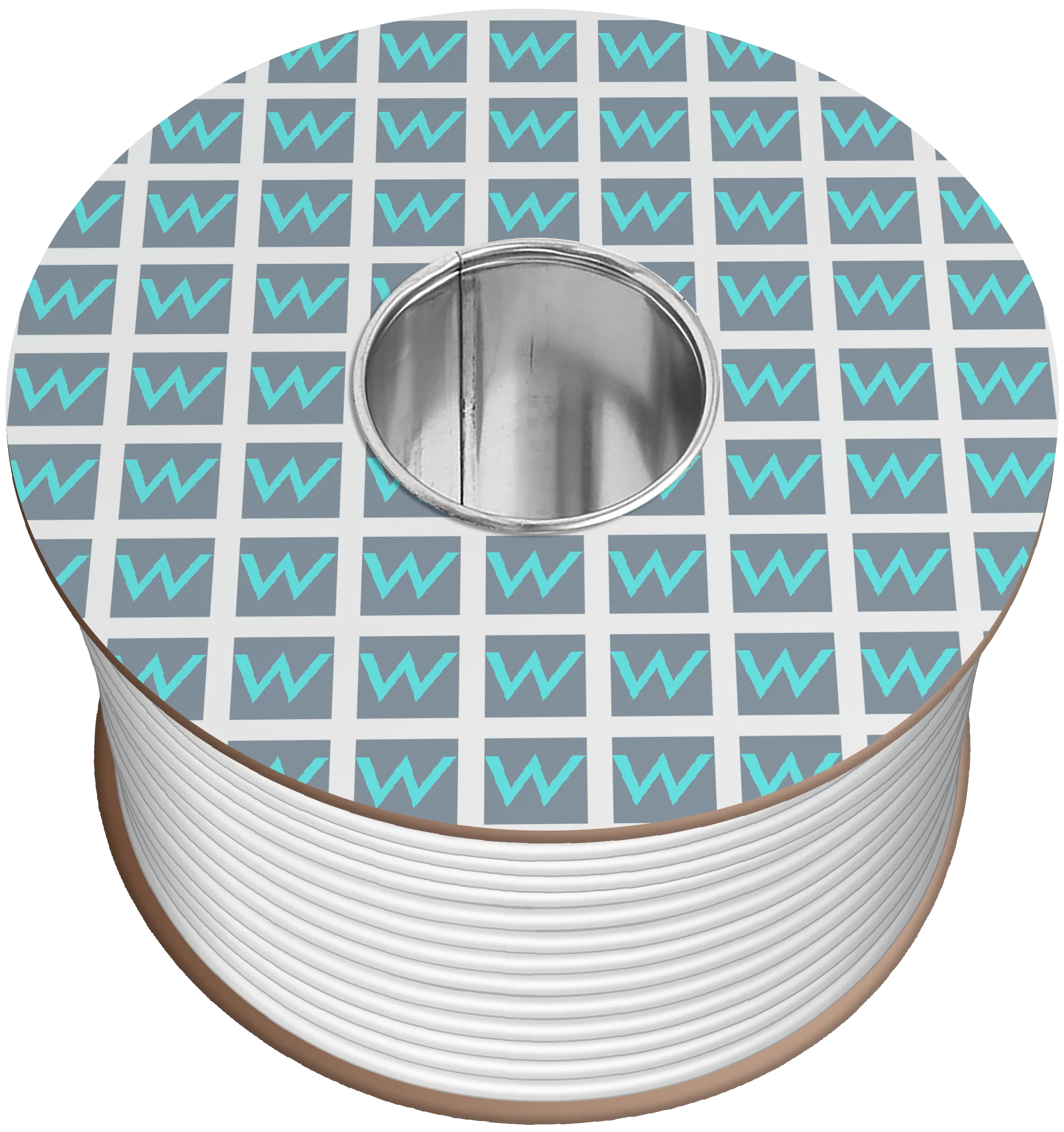 Time 3184Y 4 Core Round Flexible 2.5mm White Cable - 100M