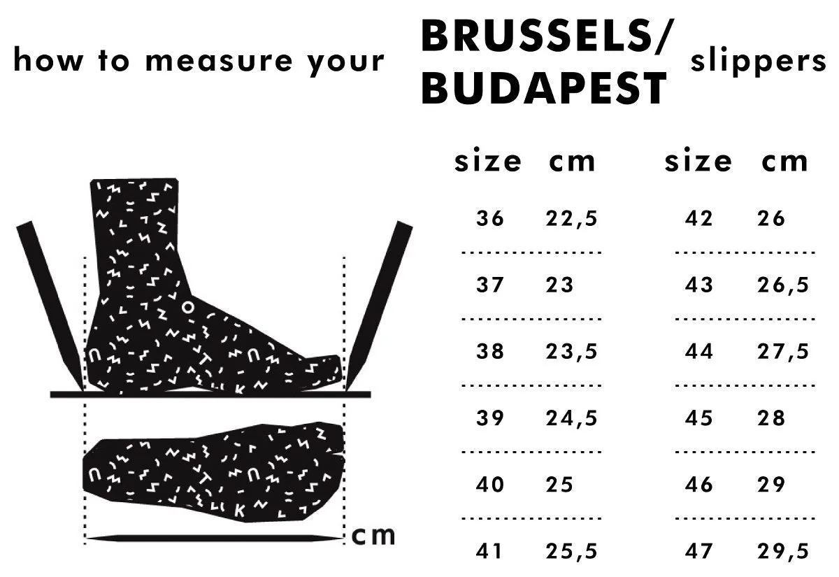 TOKU Brussels Slippers - Dark Gray