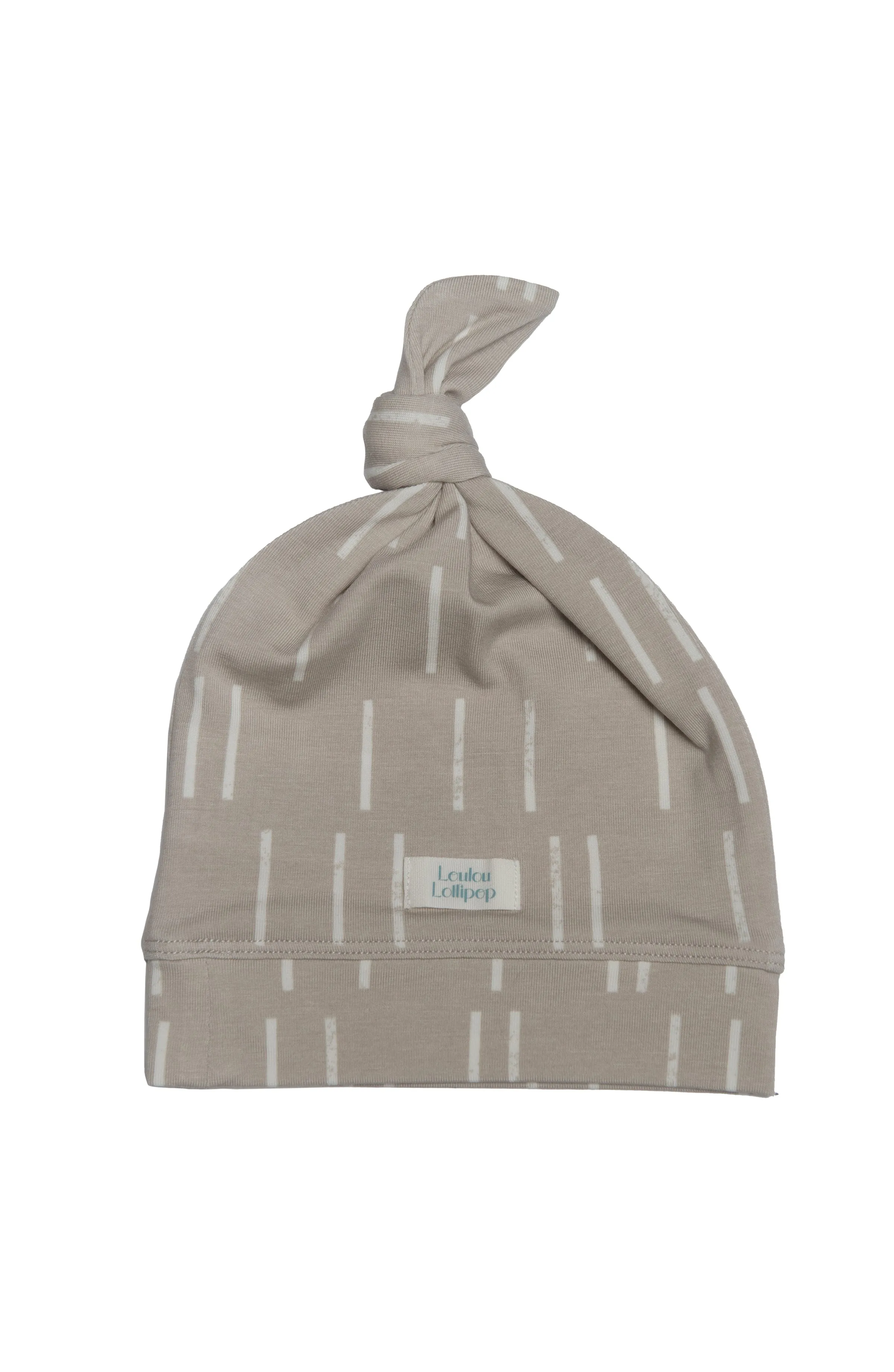 Top Knot Beanie - Grey Dash