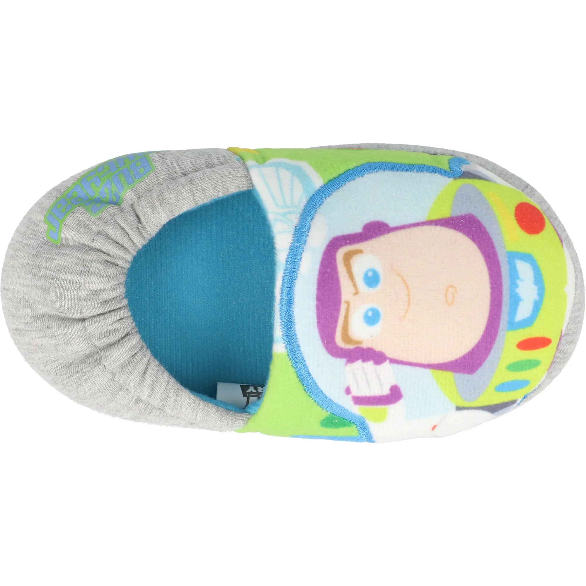 Toy Story Buzz Grey Kids Slippers