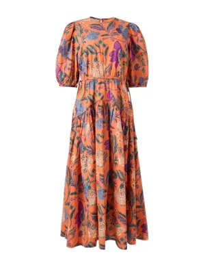 Turin Multi Print Cotton Dress