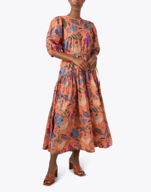Turin Multi Print Cotton Dress