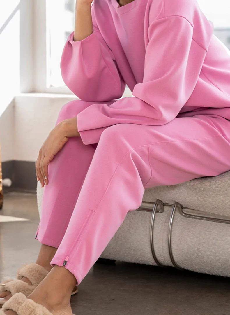 Ultraluxe Pleat Cuff Pullover