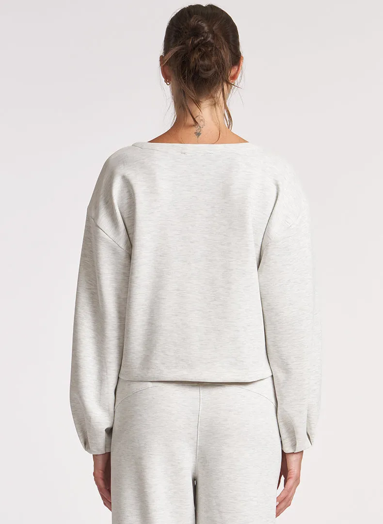 Ultraluxe Pleat Cuff Pullover