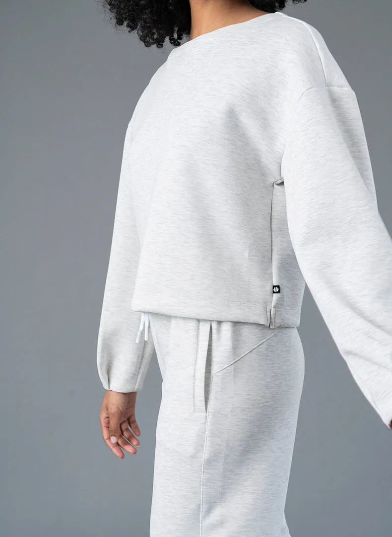 Ultraluxe Pleat Cuff Pullover