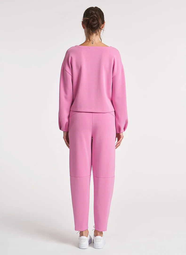 Ultraluxe Pleat Cuff Pullover