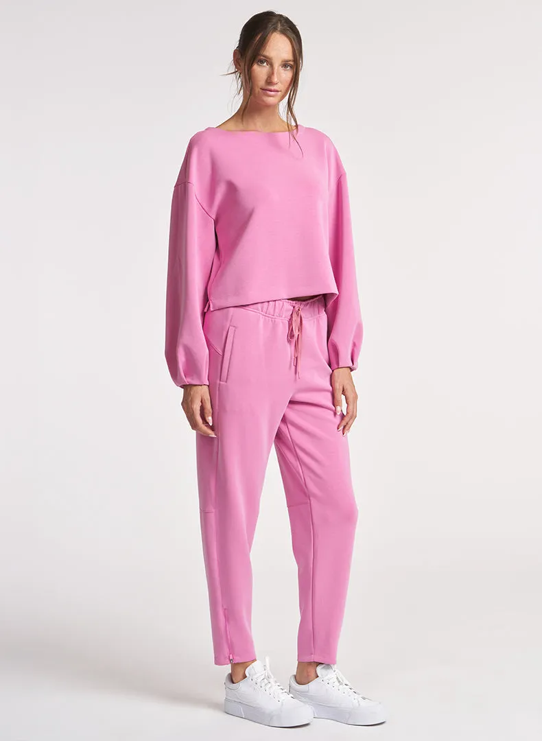 Ultraluxe Pleat Cuff Pullover