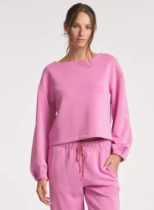 Ultraluxe Pleat Cuff Pullover