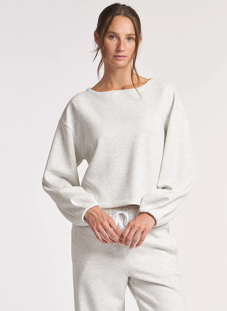 Ultraluxe Pleat Cuff Pullover