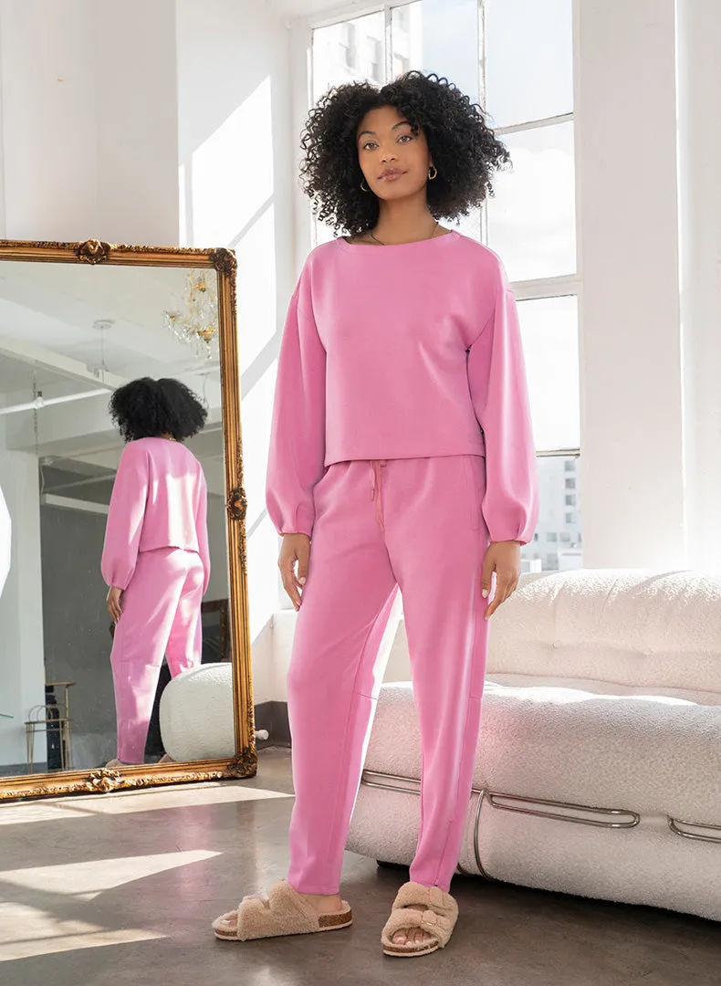 Ultraluxe Pleat Cuff Pullover
