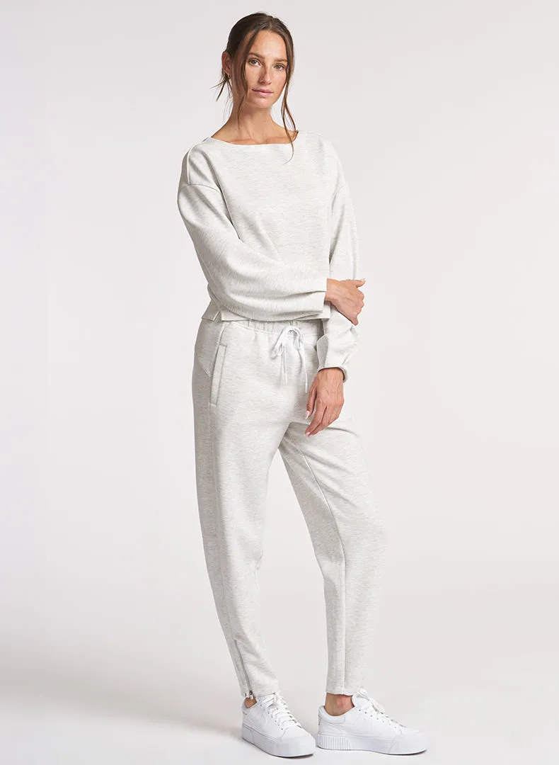 Ultraluxe Pleat Cuff Pullover